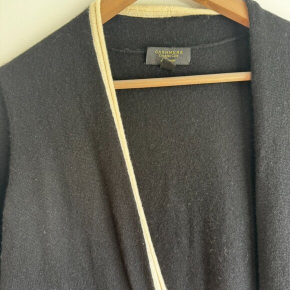 Charter Club Cashmere 36" Long Open Front Cardigan - Size M - Picture 5 of 12